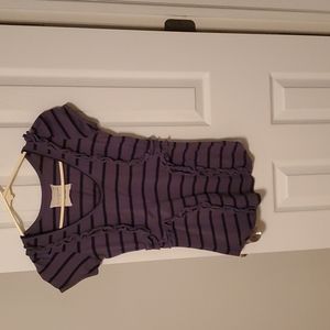 Anthropologie Little Yellow Button Cloverleaf shirt